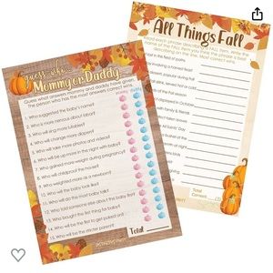Guess Who Mommy or Daddy and All Things Fall (2 Game Bundle)